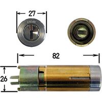 AGENT(エージェント) ディンプルキーMIWA取替シリンダー HPタイプ(鍵5本付) シルバー LS5-HP 大黒製作所 1セット（直送品）