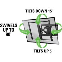 SANUS テレビ壁掛け金具 フルモーション型ウォールマウント (37 - 55 V型) VMF620-B2 1セット（直送品）
