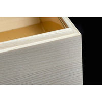 スドウ 白松おせち箱6.5寸 4仕切板・金内装紙付き 内寸約201×201×H45mm SD197163-10 1セット(10個)（直送品）