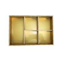 スドウ 高級桐弁当箱 5仕切 外寸264×180×H56mm SD197231-6 1セット(6個)（直送品）