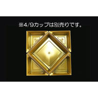 スドウ 桐おせち箱6.5寸用カップ カップバリエ三角 129/69 金 SD427008-100 1袋(100枚)（直送品）