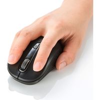 ワイヤレスマウス　無線　3ボタン　中型サイズ　ブルーLED　MA-WBL41BKN　サンワサプライ　1個