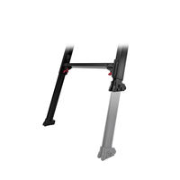 長谷川工業 脚部伸縮兼用脚立　ＢＬＡＣＫ　ＬＡＢＥＬ RYZB-09 1個（直送品）