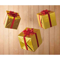 ストア・エキスプレス ビッグプレゼントボックス　ゴールド　１個 28681-142（直送品）