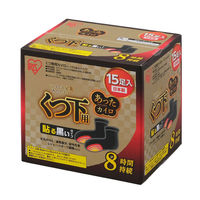 アイリスオーヤマ あったカイロ EX 貼る くつ下用 黒 15P 1セット(15足入×16個)