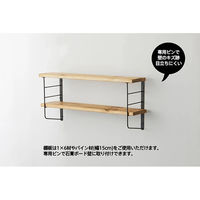 平安伸銅工業 LABRICO(ラブリコ) ショートL型シェルフフレーム6 黒 (1個) 1個（直送品）