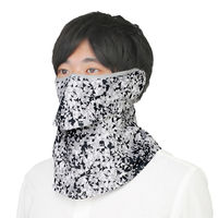 ヤケーヌ 日焼け防止専用ＵＶカットマスク ヤケーヌフィットプリズム耳カバー付き ブラック F 477 1セット(2入)（直送品）