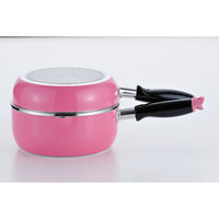 和平フレイズ カラフルスマイル IH対応雪平鍋&フライパン18cmセット(ピンク) CM-9630 1個（直送品）