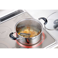 和平フレイズ バジコ IH対応ステンレス両手鍋20cm COM-9843 1個