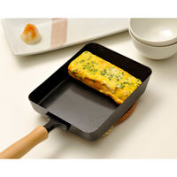 和平フレイズ 千歳 鉄 木柄玉子焼14×18cm CS-013 1個（直送品）