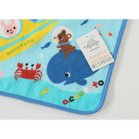 内野 アッコトト　accototo 内野　スクールタオル　(約)30×30cm ブルー　青 9113W226 B 1枚（直送品）