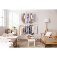 アイリスオーヤマ 突っ張りワードローブ ホワイト TWR2-1350 1台