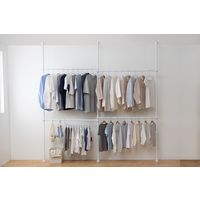 アイリスオーヤマ 突っ張りワードローブ ホワイト TWR3-2630 1台