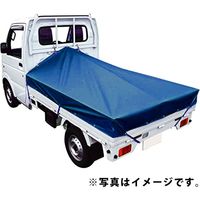 コマガタ ターポリン軽トラックシート1.8×2.1 #3500 1.8×2.1m #3500 BLU 1枚（直送品）