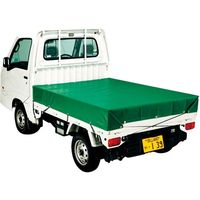 コマガタ ターポリン軽トラックシート1.8×2.1 #3500 1.8×2.1m #3500 GRN 1枚（直送品）