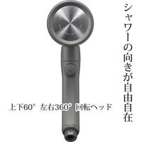 SANEI シャワーヘッド（レイニームーヴ）グレー PS383-82XA-HA20 1個（直送品）