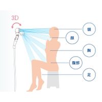 SANEI アラミック・3Dアースシャワー・安心ストップ（ライトピンク） SXH-3DLPK-24N 1個（直送品）