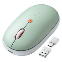 ワイヤレスマウス　無線　静音　3ボタン　中型サイズ　ブルーLED　400-MAWC177BL　サンワサプライ　１個