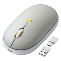 ワイヤレスマウス　無線　静音　3ボタン　中型サイズ　ブルーLED　400-MAWC177GY　サンワサプライ　１個