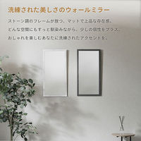 武田コーポレーション ウォールミラー60 ストーン調WH WLM-60SWH 1箱(6個入)（直送品）