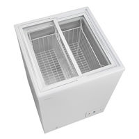 三ツ星貿易 エクセレンス ガラス製スライド扉タイプ冷凍ショーケース MS-084G 1台（直送品）