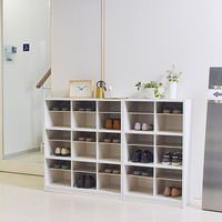 【軒先渡し】バリュテック・インターナショナル スリッパシューズラック 2列3段 幅551×奥行350×高さ900mm ホワイト 1台（直送品）