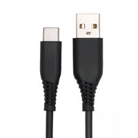 アスクル限定　USB充電ケーブルAーC黒2m　15W ASーACBP‐2 1個 オリジナル