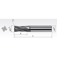 岡崎精工 SPシリーズ ラフィングエンドミル SPSRC4A 8 1本（直送品）