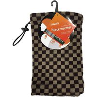 カヴァーワーク 格子ネックウォーマー ブラウン AGー74 BR 1セット(4個)（直送品）