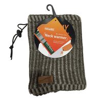 カヴァーワーク リブストライプネックウォーマー ブラウン AG82ーBR 1セット(5個)（直送品）