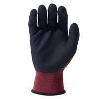 カヴァーワーク 13G天然ゴム背抜き手袋 3双組 レッド LLサイズ 311103 3 RD LL 1セット(5組)（直送品）