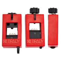 日本緑十字社 薄型ブレーカーロックアウト SBLー001 50.8×25.4×12.7mm 195053 1個（直送品）