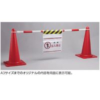 日本緑十字社 フリーポケット式吊り下げ標識 両面タイプ TSHー002 610×450mm シート別売り 5枚組 100102 1組(5枚)（直送品）