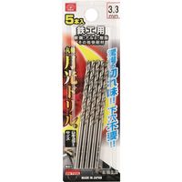 藤原産業 SK11 鉄工用月光ドリル 5本入 3.3mm FSSGP5P3.3 1セット(3組)（直送品）