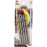 藤原産業 SK11 鉄工用月光ドリル 5本入 7.0mm FSSGP5P7.0 1組（直送品）