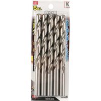 藤原産業 SK11 鉄工用月光ドリル 5本入 10.0mm FSSGP5P10.0 1組（直送品）