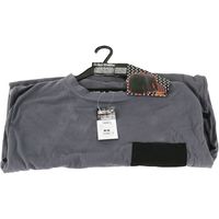 藤原産業 SK11 フルボーダー ミドルネック チャコールグレー LLサイズ 720833CHGーLL 1セット(3枚)（直送品）