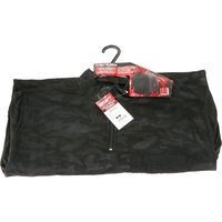 藤原産業 SK11 蓄熱裏起毛 ハーフジップ ダークカモフラ LLサイズ 721173DKーLL 1セット(3枚)（直送品）