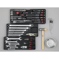 KTC 54点組 9.5SQ 自動車・二輪整備用 インチサイズ スタンダードセット ツールチェスト レッド 【2025年SKセール】 SK3（直送品）