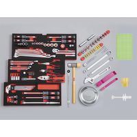 KTC 98点組 6.3SQ・9.5SQ 自動車・二輪整備用 エキスパートセット チェスト・ツールワゴン レッド 【2025年SKセール】（直送品）