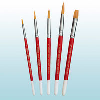 ターレンス ジャパン ヴァンゴッホ ミニビジュアル筆 5本セット WVMー5 ナイロン羊毛混 410537 1個（直送品）