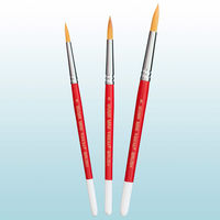 ターレンス ジャパン ヴァンゴッホ ミニビジュアル筆 3本セット WVMー3 ナイロン羊毛混 410529 1個（直送品）