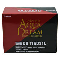 AQUA DREAM 国産車用 充電制御車対応バッテリー DIAMOND BATTERY DB-115D31L 1個（直送品）