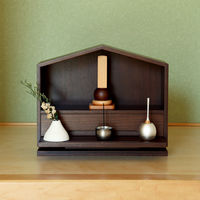 MOJYU ツヅリ インテリアミニ仏壇 ブラウン 1台（直送品）