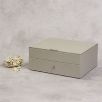 MOJYU ジュエリーボックス ゲージ 2段 サンドベージュ JWB-002 1台（直送品）