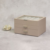 MOJYU ジュエリーボックス アシャ 3段 ピーチベージュ JWB-024 1台（直送品）