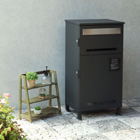 MOJYU マリーザ 宅配ボックス付ポスト ディムグレー 1台（直送品）