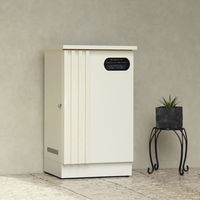 MOJYU レンツォ 宅配ボックス ホワイト/ホワイトアッシュ木目 1台（直送品）