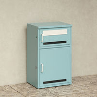 MOJYU ロレッタ 宅配ボックス付ポスト アザーブルー 1台（直送品）