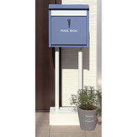 MOJYU オルガ スタンドポスト ラベンダーブルー 1台（直送品）